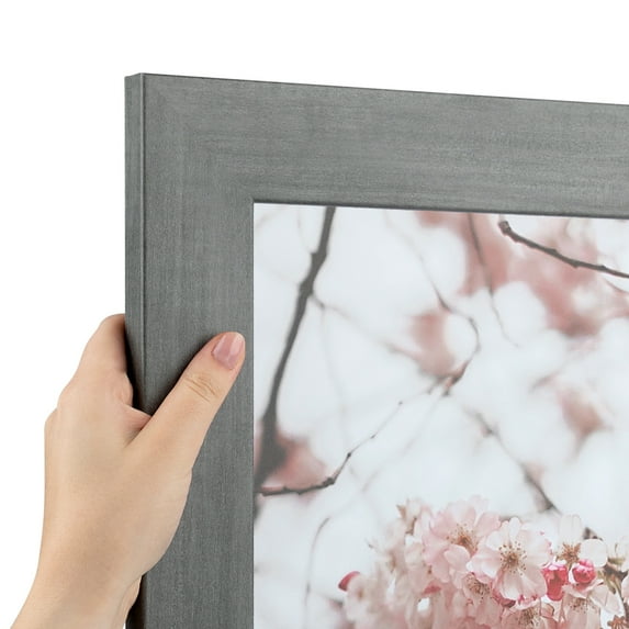 ArtToFrames 12" x 18" Slate Gray Picture Frame, 12x18 inch Gray MDF Poster Frame (WOM-4674)