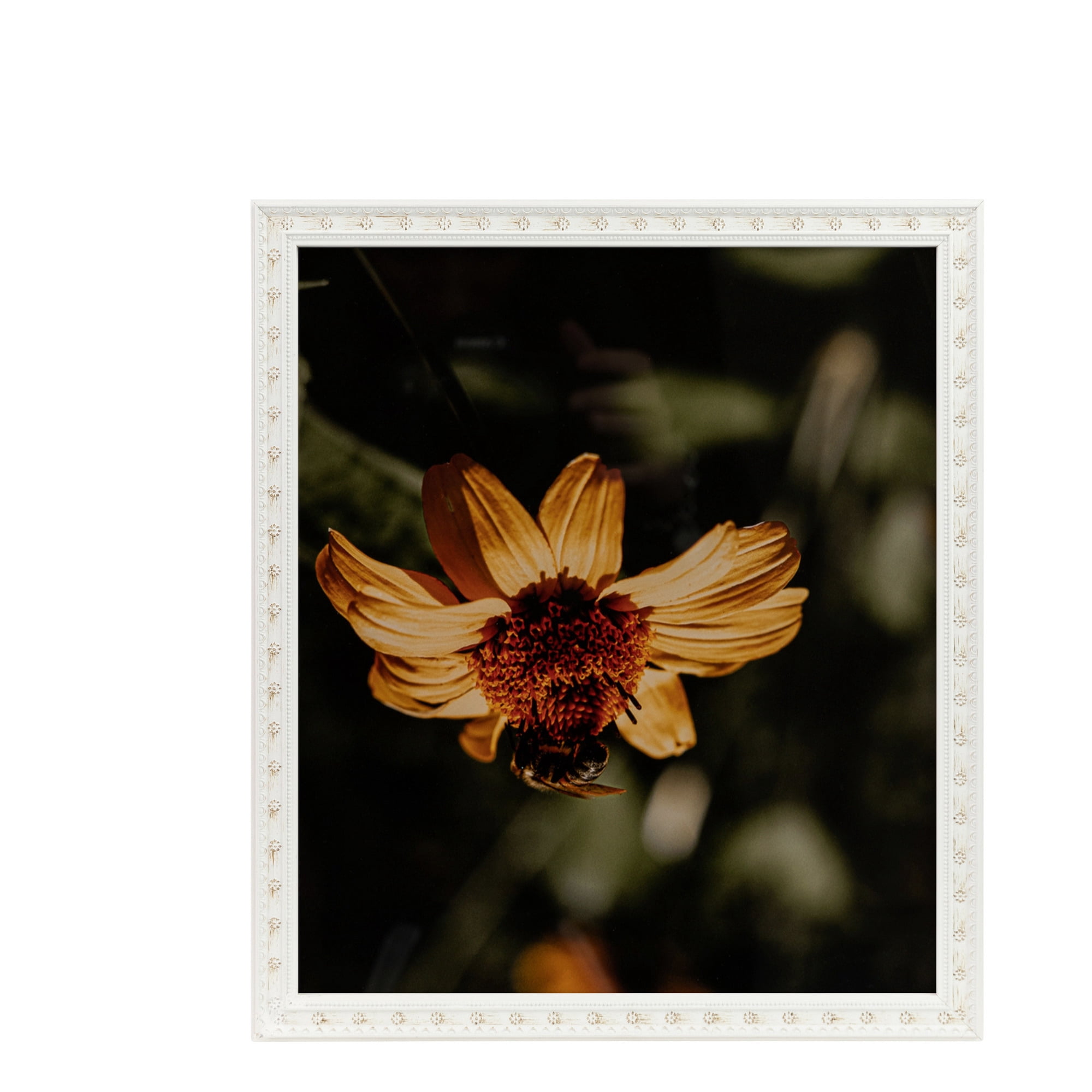 ArtToFrames 12" x 18" White Square Star Emboss Picture Frame, 12x18 inch White Wood Poster Frame (WOM-5125), 3 Pack