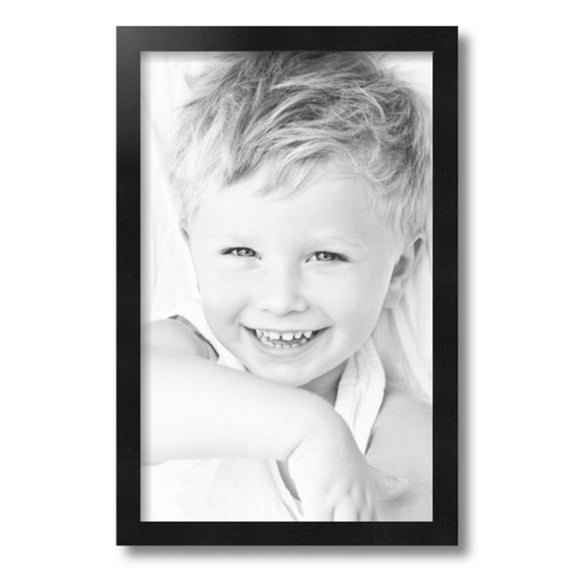 ArtToFrames 12" x 19" Black Picture Frame, 12x19 inch Black Wood Poster Frame (WOM-5139)