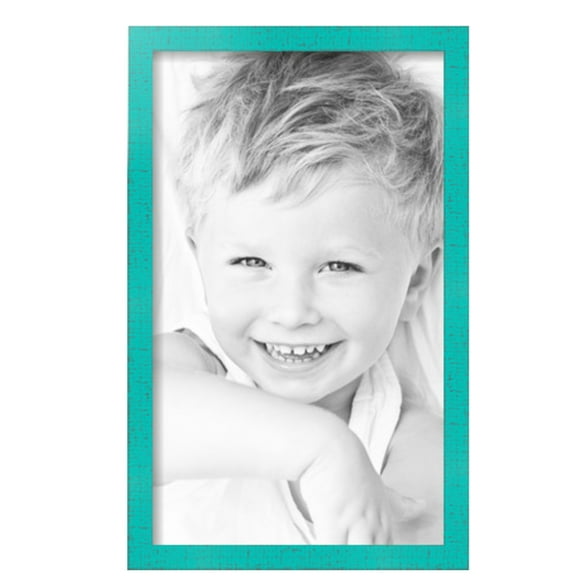 ArtToFrames 12" x 20" Aqua Picture Frame, 12x20 inch Green Wood Poster Frame (WOM-5186),  Pack