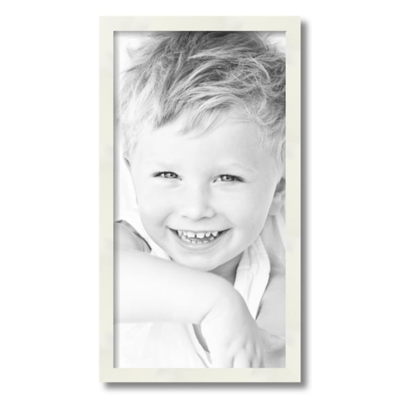 ArtToFrames 12" x 23" White Picture Frame, 12x23 inch White Wood Poster Frame (WOM-5140)