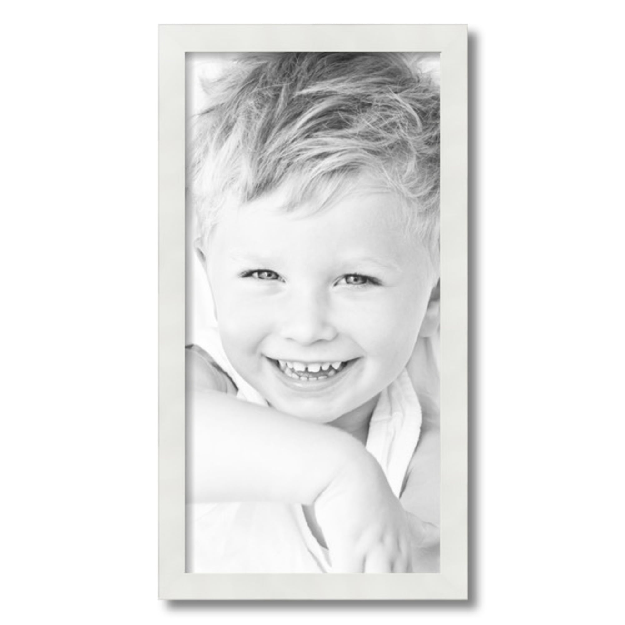 ArtToFrames 12" x 24" White Picture Frame, 12x24 inch White MDF Poster Frame (WOM-3930)