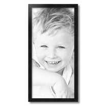 ArtToFrames 12" x 25" Black Picture Frame, 12x25 inch Black Wood Poster Frame (WOM-5139)