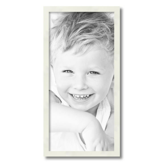 ArtToFrames 12" x 25" White Picture Frame, 12x25 inch White Wood Poster Frame (WOM-5140)