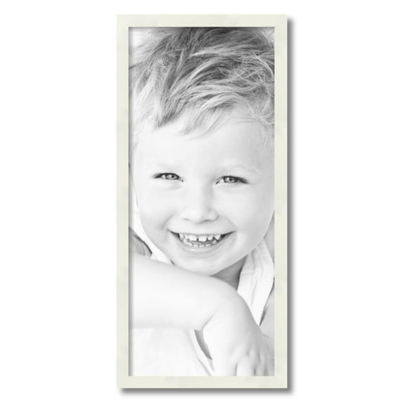 ArtToFrames 12" x 28" White Picture Frame, 12x28 inch White Wood Poster Frame (WOM-5140)