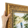 thumbnail image 1 of ArtToFrames 12" x 29" Imperial Loop Gilded Ornmtl Picture Frame, 12x29 inch Gold Wood Poster Frame (WOM-5248),  Pack, 1 of 7