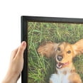 thumbnail image 1 of ArtToFrames 12" x 32" Black Square with Gold Beads Picture Frame, 12x32 inch Black Wood Poster Frame (WOM-5021), Pack, 1 of 7