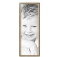 thumbnail image 1 of ArtToFrames 12" x 34" Taupe with Silver Lip Picture Frame, 12x34 inch Multi Wood Poster Frame (WOM-4986),  Pack, 1 of 5
