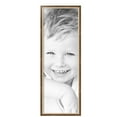thumbnail image 1 of ArtToFrames 12" x 35" Taupe with Silver Lip Picture Frame, 12x35 inch Multi Wood Poster Frame (WOM-4986),  Pack, 1 of 5