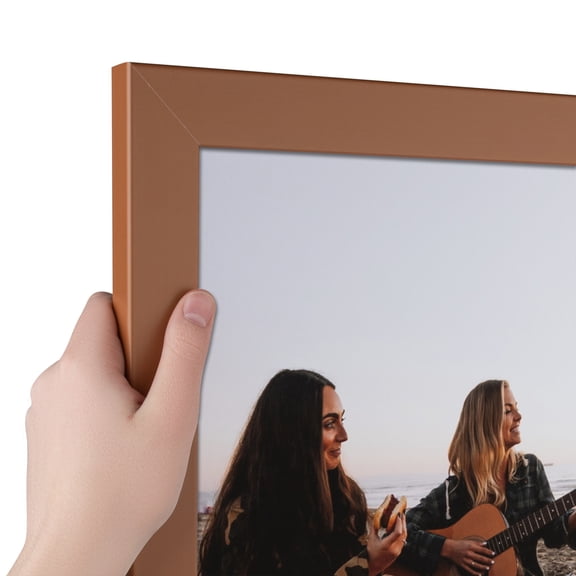 ArtToFrames 12" x 36" Burnt Umber Picture Frame, 12x36 inch Red MDF Poster Frame (WOM-5362), Pack