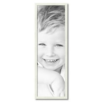 ArtToFrames 12" x 38" White Picture Frame, 12x38 inch White Wood Poster Frame (WOM-5140)