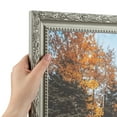 thumbnail image 1 of ArtToFrames 12" x 41" Classic Silver Picture Frame, 12x41 inch Silver Wood Poster Frame (WOM-4926), 1 of 7