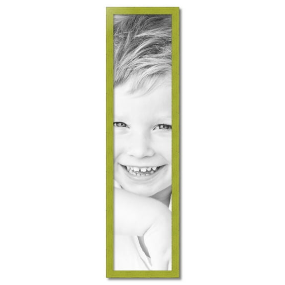 ArtToFrames 12" x 51" Modern Green Picture Frame, 12x51 inch Green Wood Poster Frame (WOM-4589)