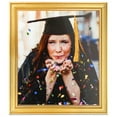 thumbnail image 1 of ArtToFrames 12x12" Gold Picture Frame, Gold Wood Poster Frame, with Regular Glass and Foam Backing 3/16 inch (FBPL-4159), 1 of 8