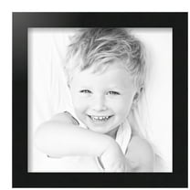ArtToFrames 12x12 Inch Black Steel Picture Frame, This Black MDF Poster Frame is Great for Your Art or Photos, Comes with Regular Glass (4639)