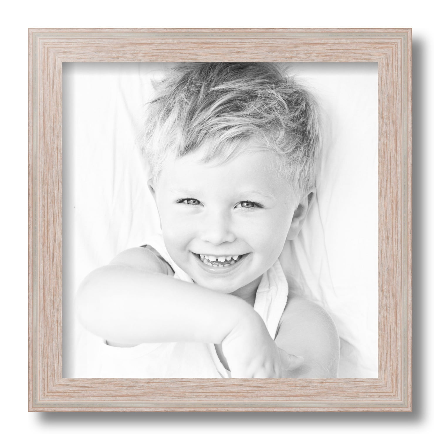 ArtToFrames 12x12 Inch Contrast White Picture Frame, This White Wood