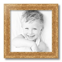 ArtToFrames 12x12 Inch Gold and Black Picture Frame, This Gold Wood Poster Frame is Great for Your Art or Photos, Comes with Regular Glass (4902)