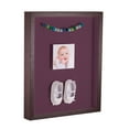 thumbnail image 1 of ArtToFrames 12x12 Inch Shadow Box Picture Frame, with a Verlinga Brown 1 Wide Shadowbox frame and Ruby Mat Backing (4656), 1 of 7