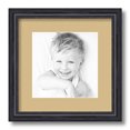 thumbnail image 1 of ArtToFrames 12x12 Matted Picture Frame with 8x8 Single Mat Photo Opening Framed in 1.25 Black Stain on Solid Red Oak and 2 Autumn Gold Mat (FWM-4083-12x12), 1 of 8
