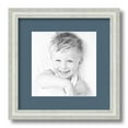 thumbnail image 1 of ArtToFrames 12x12 Matted Picture Frame with 8x8 Single Mat Photo Opening Framed in 1.25 Off White Wash on Ash and 2 Dutch Blue Mat (FWM-4098-12x12), 1 of 8