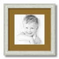 thumbnail image 1 of ArtToFrames 12x12" Matted Picture Frame with 8x8" Single Mat Photo Opening Framed in 1.25" Off White Wash on Ash and 2" El Dorado Mat (FWM-4098-12x12), 1 of 8