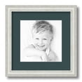 thumbnail image 1 of ArtToFrames 12x12 Matted Picture Frame with 8x8 Single Mat Photo Opening Framed in 1.25 Off White Wash on Ash and 2 Evergreen Mat (FWM-4098-12x12), 1 of 8
