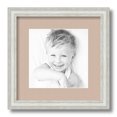 thumbnail image 1 of ArtToFrames 12x12 Matted Picture Frame with 8x8 Single Mat Photo Opening Framed in 1.25 Off White Wash on Ash and 2 Grey Beige Mat (FWM-4098-12x12), 1 of 8
