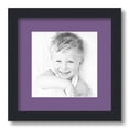 thumbnail image 1 of ArtToFrames 12x12" Matted Picture Frame with 8x8" Single Mat Photo Opening Framed in 1.25" Satin Black and 2" Grape Mat (FWM-3926-12x12), 1 of 8