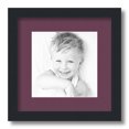 thumbnail image 1 of ArtToFrames 12x12" Matted Picture Frame with 8x8" Single Mat Photo Opening Framed in 1.25" Satin Black and 2" Ruby Mat (FWM-3926-12x12), 1 of 8