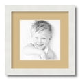 thumbnail image 1 of ArtToFrames 12x12 Matted Picture Frame with 8x8 Single Mat Photo Opening Framed in 1.25 Satin White Frame and 2 Autumn Gold Mat (FWM-3966-12x12), 1 of 8