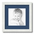 thumbnail image 1 of ArtToFrames 12x12 Matted Picture Frame with 8x8 Single Mat Photo Opening Framed in 1.25 Satin White Frame and 2 Delft Blue Mat (FWM-3966-12x12), 1 of 8