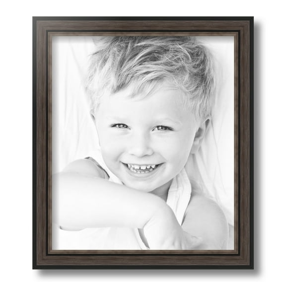 ArtToFrames 12x14 Inch Grey and Black Frame Picture Frame, This Gray MDF Poster Frame is Great for Your Art or Photos, Comes with Regular Glass (4448)