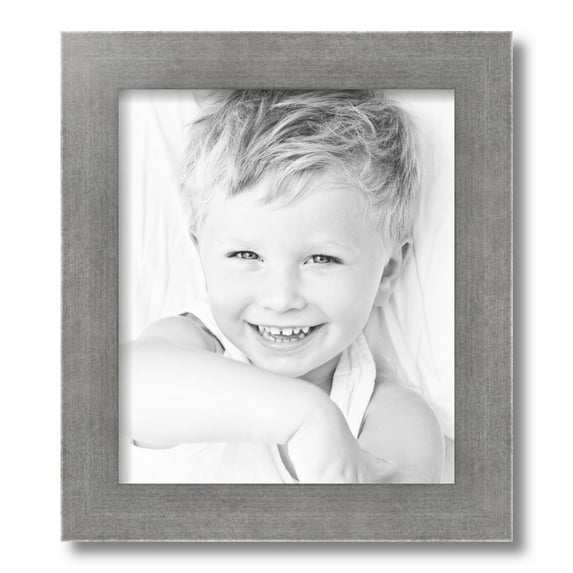 ArtToFrames 12x14 Inch Muted Cold Silver Picture Frame, This Silver MDF Poster Frame is Great for Your Art or Photos, Comes with Regular Glass (4677)