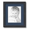 thumbnail image 1 of ArtToFrames 12x14 Matted Picture Frame with 8x10 Single Mat Photo Opening Framed in 1.25 Black Stain on Solid Red Oak and 2 Midnight Blue Mat (FWM-4083-12x14), 1 of 8
