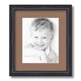 thumbnail image 1 of ArtToFrames 12x14 Matted Picture Frame with 8x10 Single Mat Photo Opening Framed in 1.25 Black Stain on Solid Red Oak and 2 Sandpiper Mat (FWM-4083-12x14), 1 of 8