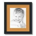thumbnail image 1 of ArtToFrames 12x14 Matted Picture Frame with 8x10 Single Mat Photo Opening Framed in 1.25 Satin Black and 2 Amber Mat (FWM-3926-12x14), 1 of 8
