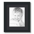 thumbnail image 1 of ArtToFrames 12x14 Matted Picture Frame with 8x10 Single Mat Photo Opening Framed in 1.25 Satin Black and 2 Black Mat (FWM-3926-12x14), 1 of 8