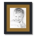 thumbnail image 1 of ArtToFrames 12x14" Matted Picture Frame with 8x10" Single Mat Photo Opening Framed in 1.25" Satin Black and 2" El Dorado Mat (FWM-3926-12x14), 1 of 8