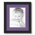 thumbnail image 1 of ArtToFrames 12x14 Matted Picture Frame with 8x10 Single Mat Photo Opening Framed in 1.25 Satin Black and 2 Grape Mat (FWM-3926-12x14), 1 of 8