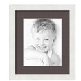 thumbnail image 1 of ArtToFrames 12x14" Matted Picture Frame with 8x10" Single Mat Photo Opening Framed in 1.25" Satin White Frame and 2" Chestnut Mat (FWM-3966-12x14), 1 of 8