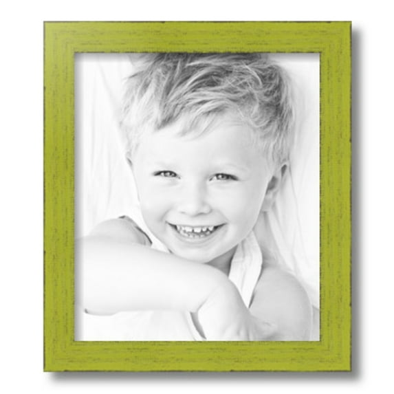 ArtToFrames 12x14" Modern Green Picture Frame, Green Wood Poster Frame, with Regular Glass and 2 (FBPL-4589)