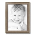 thumbnail image 1 of ArtToFrames 12x16 Inch Aged White Gold Picture Frame, This Silver Wood Poster Frame is Great for Your Art or Photos, Comes with Regular Glass (2036), 1 of 1