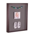thumbnail image 1 of ArtToFrames 12x16 Inch Shadow Box Picture Frame, with a Verlinga Brown 1 Wide Shadowbox frame and Pewter Mat Backing (4656), 1 of 7
