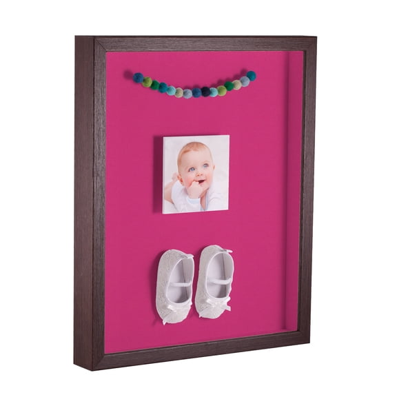 ArtToFrames 12x16 Inch Shadow Box Picture Frame, with a Verlinga Brown 1 Wide Shadowbox frame and Tulip Mat Backing (4656)