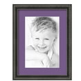 thumbnail image 1 of ArtToFrames 12x16" Matted Picture Frame with 8x12" Single Mat Photo Opening Framed in 1.25" Antique Black and 2" Grape Mat (FWM-5106-12x16), 1 of 7