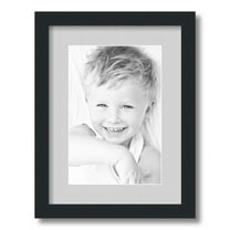 ArtToFrames 12x16" Matted Picture Frame with 8x12" Single Mat Photo Opening Framed in 1.25" Satin Black and 2" Candlewick Mat (FWM-3926-12x16)