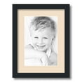 thumbnail image 1 of ArtToFrames 12x16" Matted Picture Frame with 8x12" Single Mat Photo Opening Framed in 1.25" Satin Black and 2" French Creme Mat (FWM-3926-12x16), 1 of 8