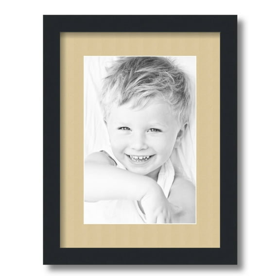 ArtToFrames 12x16 Matted Picture Frame with 8x12 Single Mat Photo Opening Framed in 1.25 Satin Black and 2 Green Whisper Mat (FWM-3926-12x16)