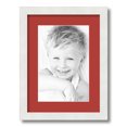 thumbnail image 1 of ArtToFrames 12x16 Matted Picture Frame with 8x12 Single Mat Photo Opening Framed in 1.25 Satin White Frame and 2 Deep Red Mat (FWM-3966-12x16), 1 of 8