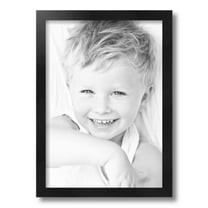 ArtToFrames 12x17" Black Picture Frame, Black Wood Poster Frame, with Regular Glass and 2 (FBPL-5141)